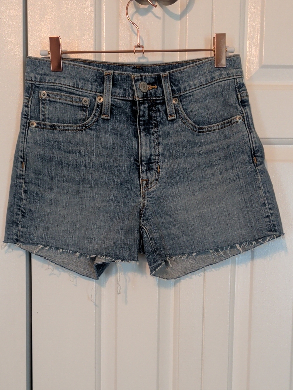 NWOT J.Crew Classic Mid-Rise Denim Shorts in Faded Blue